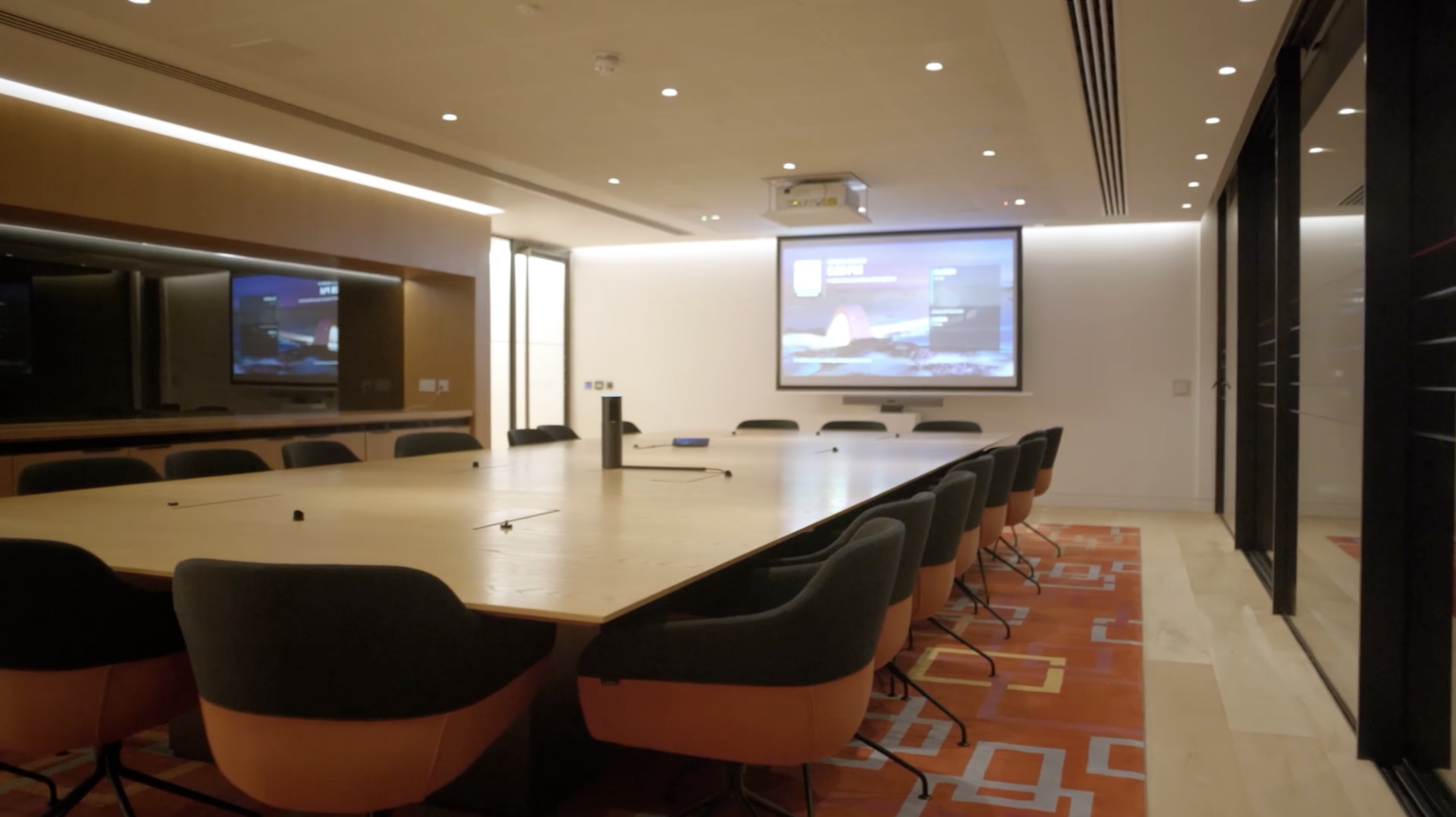 Neat Center in meeting space