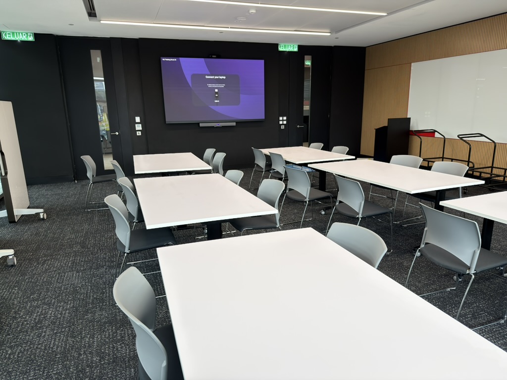 training room at nextdc with neat bar pro
